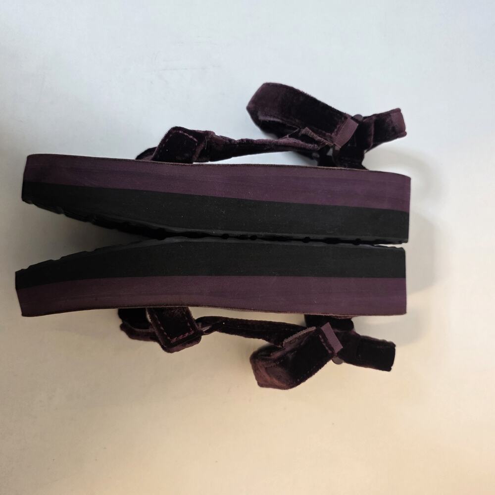 Teva Flatform Universal 1017443 Sandals Womens US 9 Fig Purple Velvet Platform - Picture 13 of 16